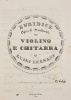 Luigi Legnani: Euridice, Opera di Sentimento per Violino e Chitarra (digital edition)